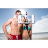 Universal Smartphone Selfie-stick inkl Remote Fernauslöser für Videos + Fotografie - Schwarz