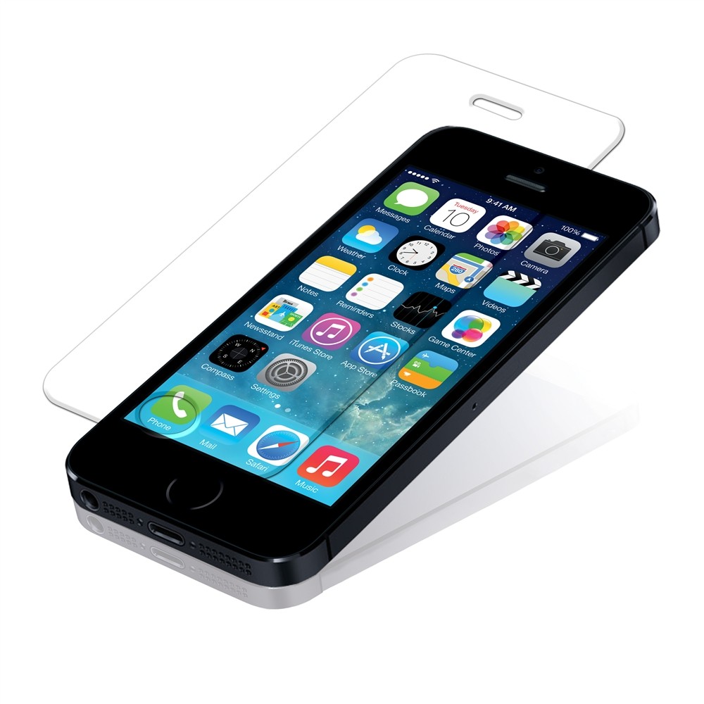 Tempered Glass iPhone 5/5s / SE (2016) - Vitre de protection d'écran plate en verre trempé