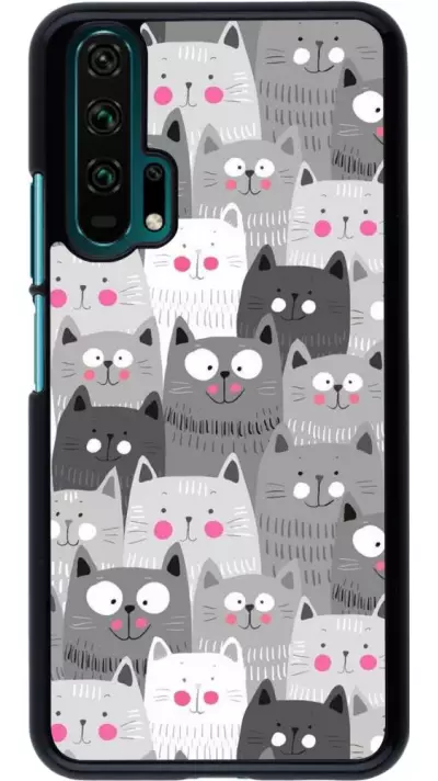 Coque Honor 20 Pro - Chats gris troupeau
