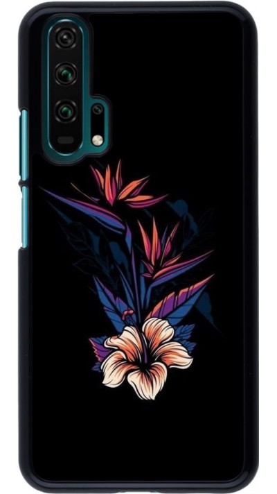 Coque Honor 20 Pro - Dark Flowers