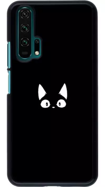 Coque Honor 20 Pro - Funny cat on black
