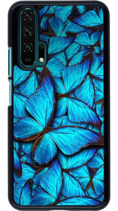 Coque Honor 20 Pro - Papillon - Bleu