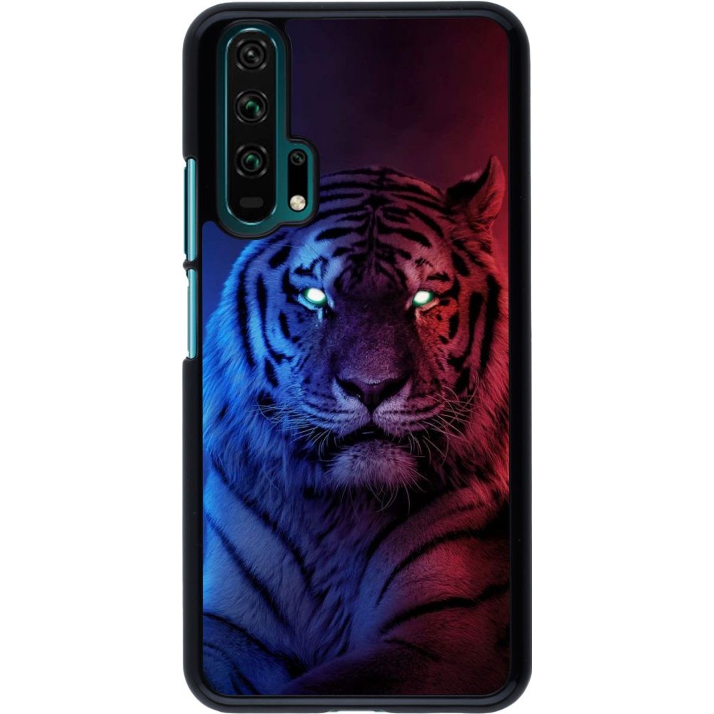 Coque Honor 20 Pro - Tiger Blue Red