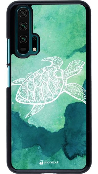 Coque Honor 20 Pro - Turtle Aztec Watercolor