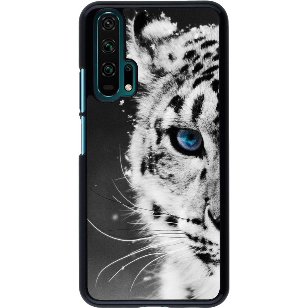 Coque Honor 20 Pro - White tiger blue eye