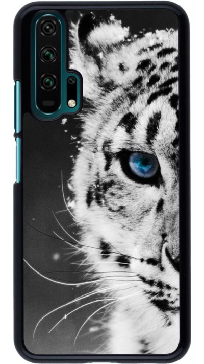 Coque Honor 20 Pro - White tiger blue eye