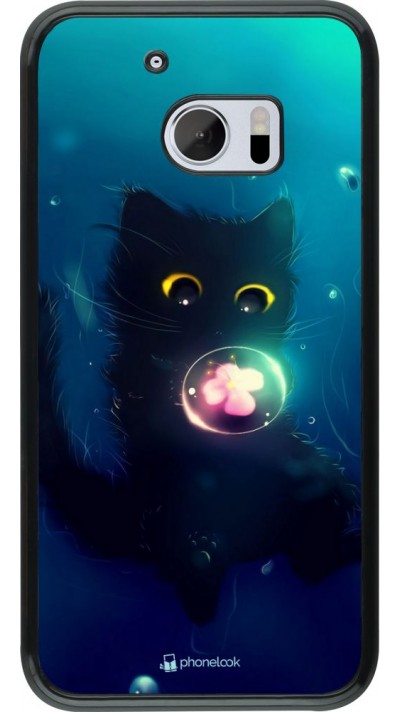 Coque HTC 10 - Cute Cat Bubble