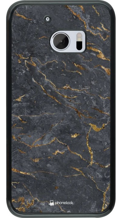 Coque HTC 10 - Grey Gold Marble