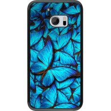 Coque HTC 10 - Papillon - Bleu