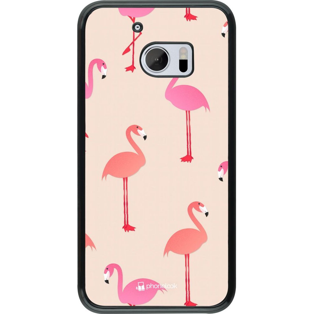 Hülle HTC 10 - Pink Flamingos Pattern