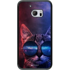 Hülle HTC 10 - Red Blue Cat Glasses
