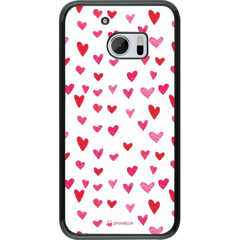 Hülle HTC 10 - Valentine 2022 Many pink hearts