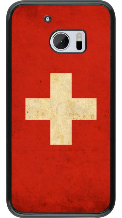 Coque HTC 10 - Vintage Flag SWISS