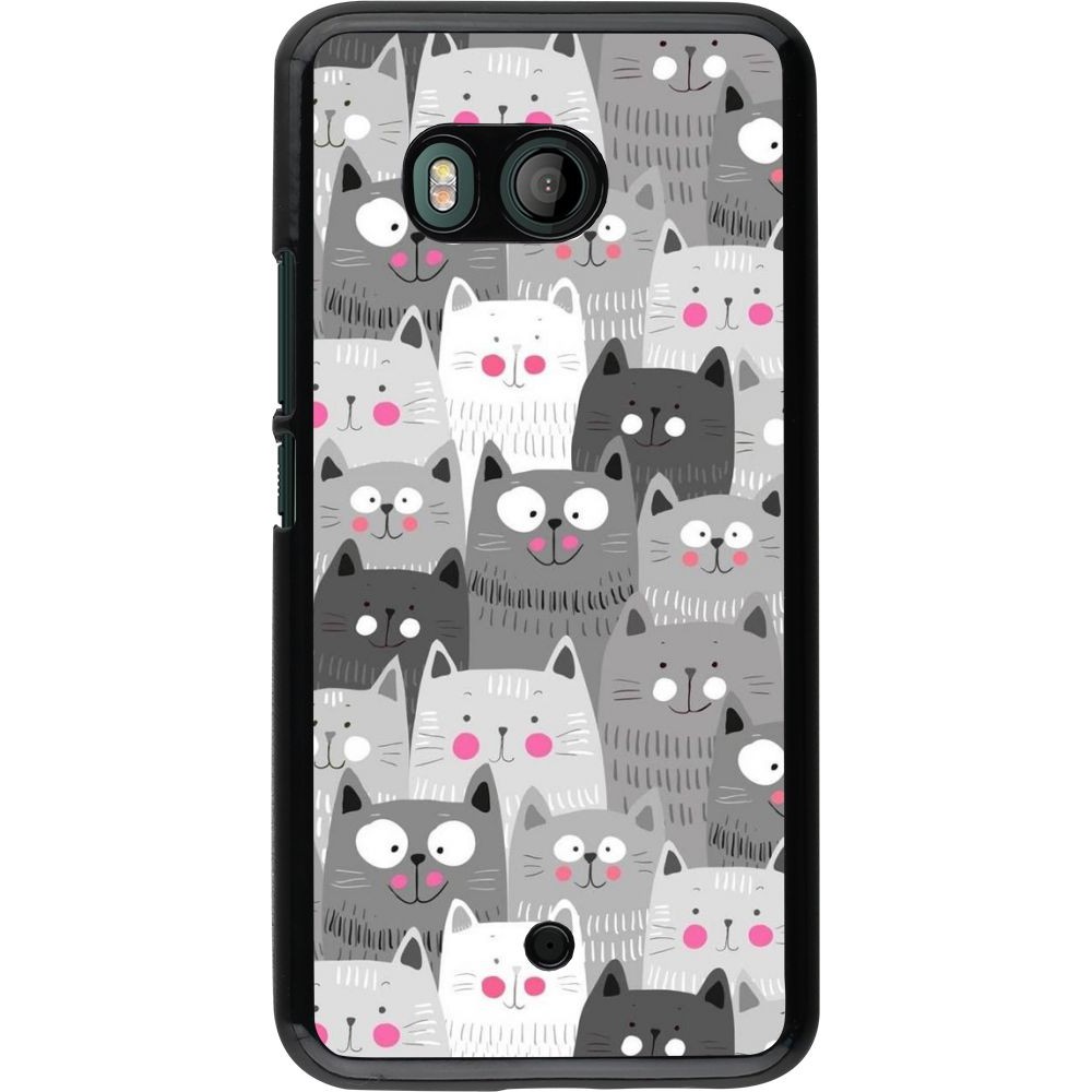 Hülle HTC U11 - Katzenschwärme