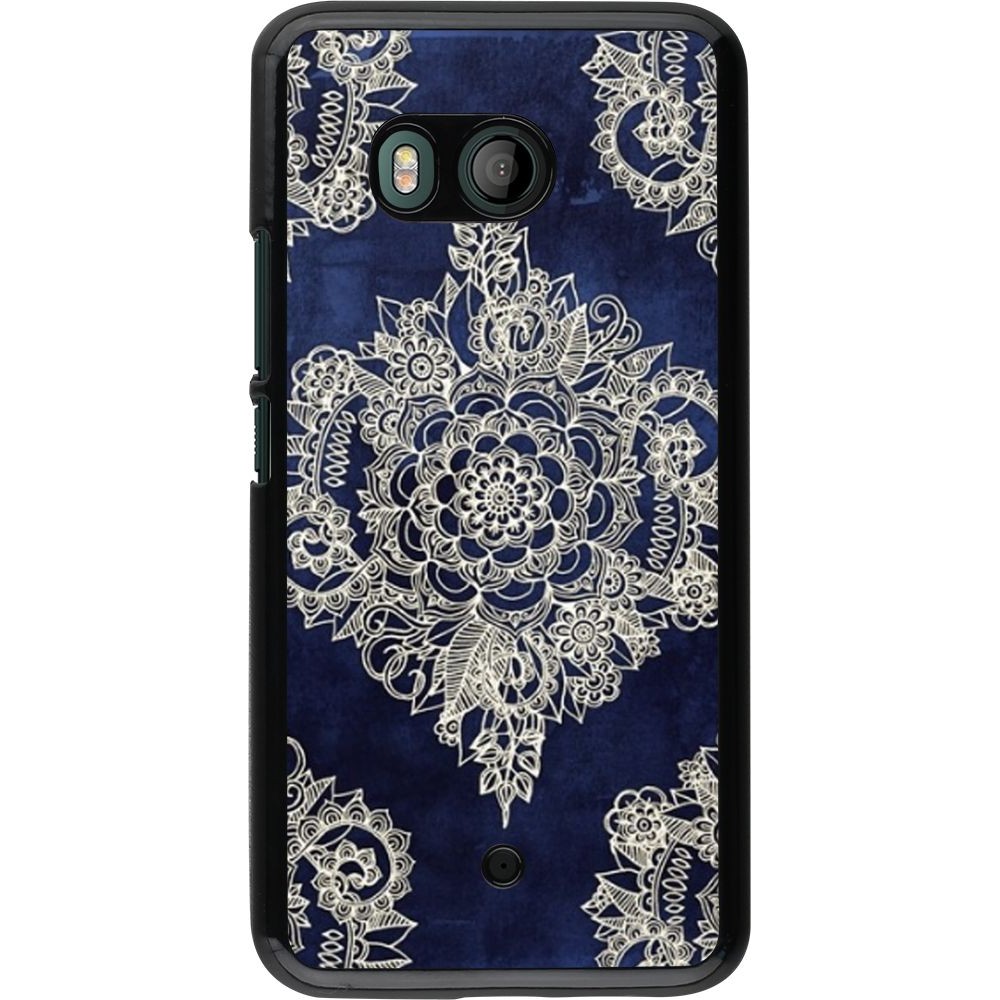 Coque HTC U11 - Cream Flower Moroccan