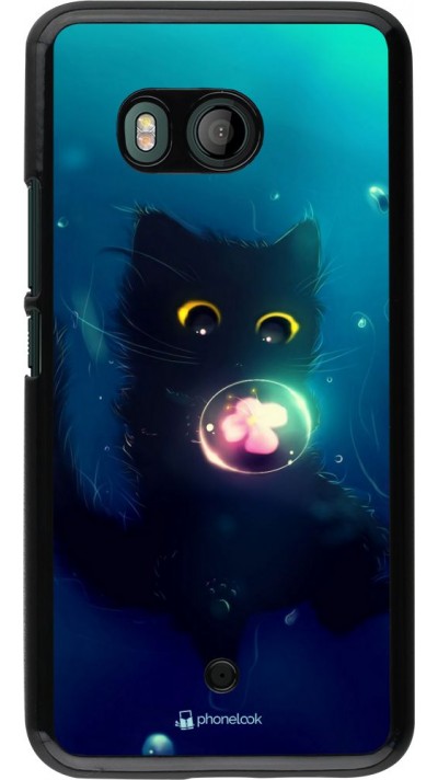 Hülle HTC U11 - Cute Cat Bubble