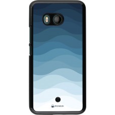 Coque HTC U11 - Flat Blue Waves