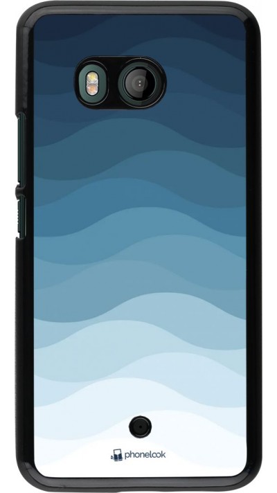 Hülle HTC U11 - Flat Blue Waves