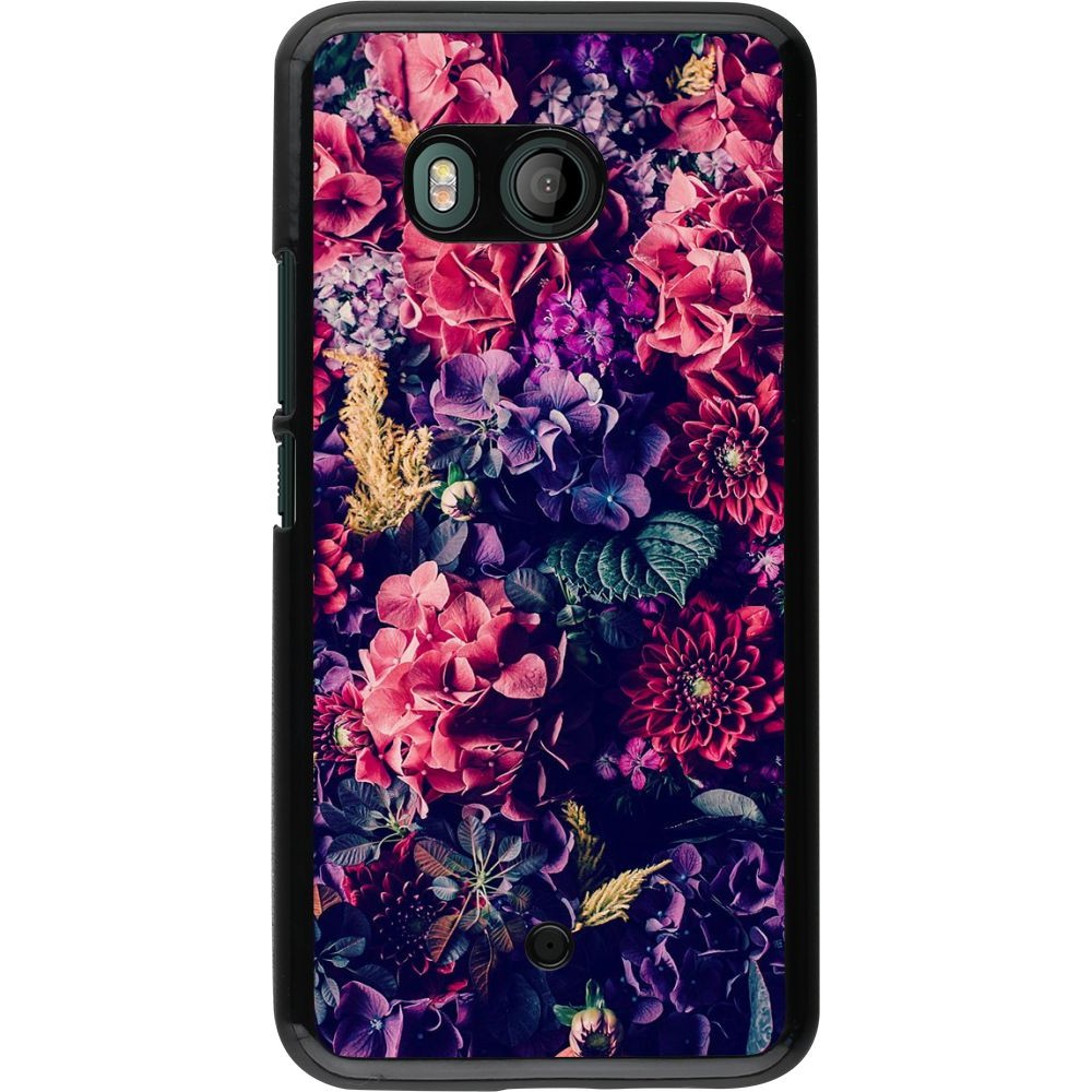 Coque HTC U11 - Flowers Dark