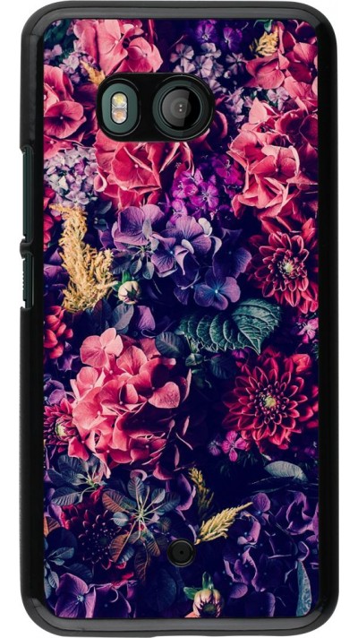 Coque HTC U11 - Flowers Dark