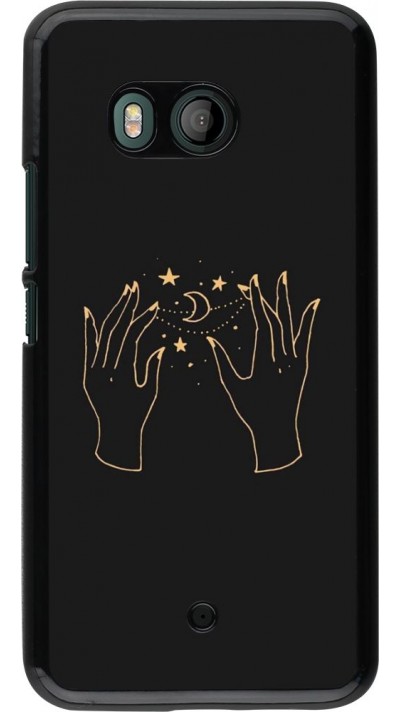 Coque HTC U11 - Grey magic hands