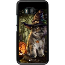 Coque HTC U11 - Halloween 21 Witch cat