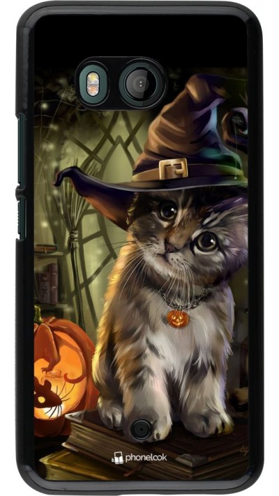 Hülle HTC U11 - Halloween 21 Witch cat