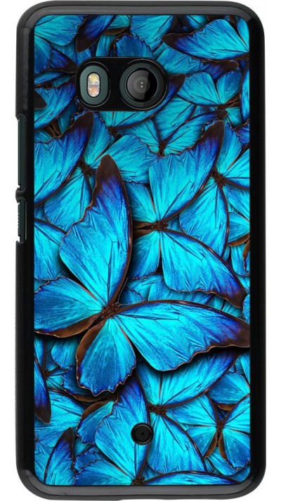 Coque HTC U11 - Papillon - Bleu