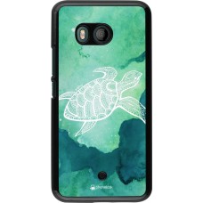 Coque HTC U11 - Turtle Aztec Watercolor