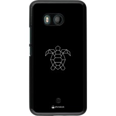 Hülle HTC U11 - Turtles lines on black