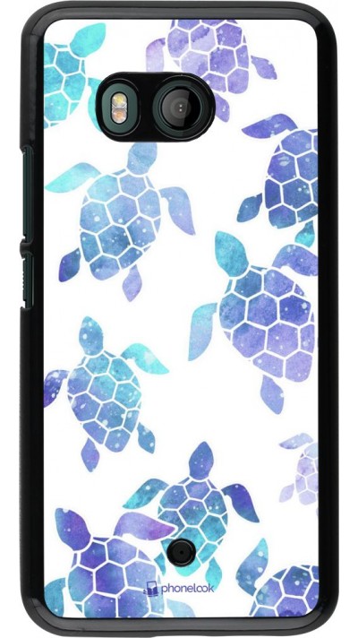 Hülle HTC U11 - Turtles pattern watercolor