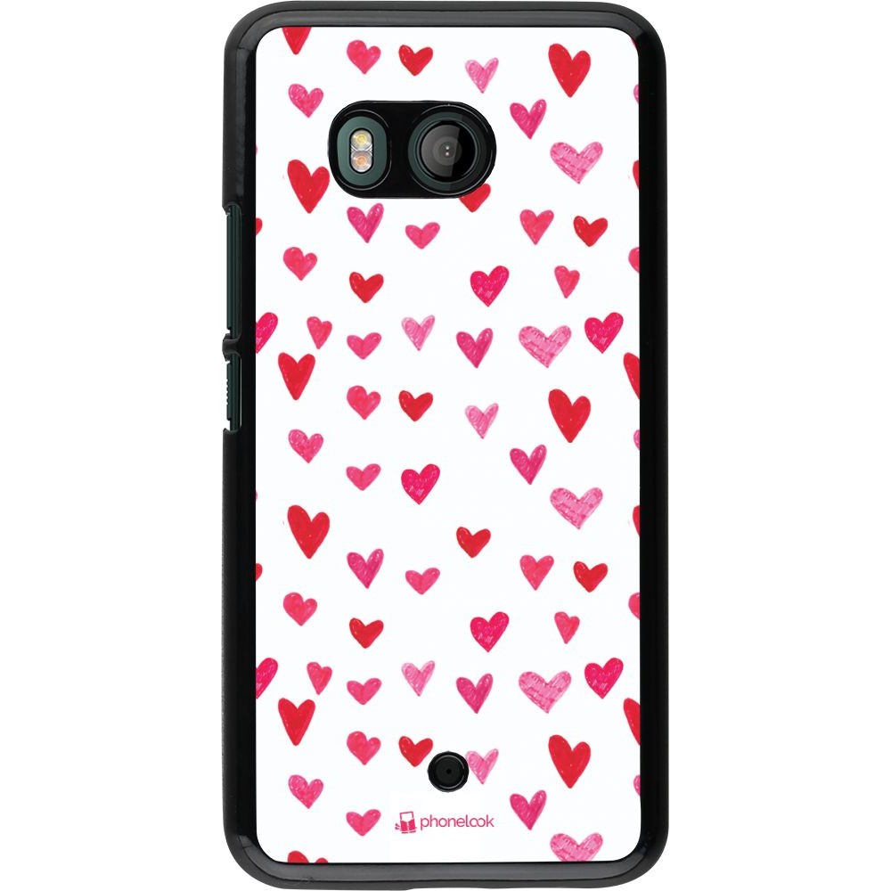 Hülle HTC U11 - Valentine 2022 Many pink hearts