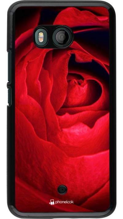 Coque HTC U11 - Valentine 2022 Rose