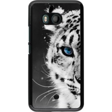 Coque HTC U11 - White tiger blue eye