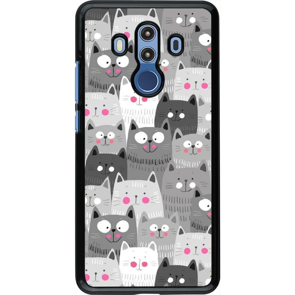 Coque Huawei Mate 10 Pro - Chats gris troupeau