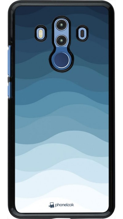 Hülle Huawei Mate 10 Pro - Flat Blue Waves