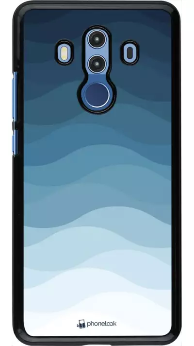 Coque Huawei Mate 10 Pro - Flat Blue Waves