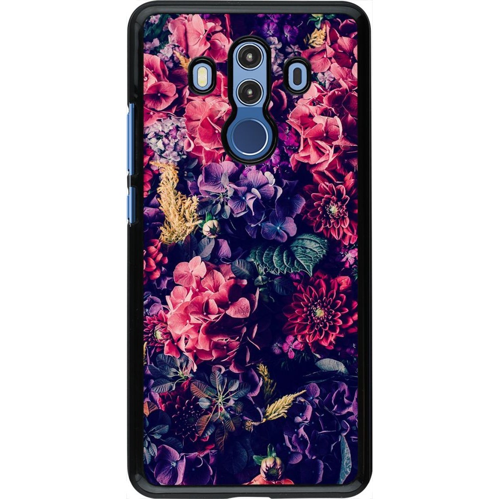 Coque Huawei Mate 10 Pro - Flowers Dark