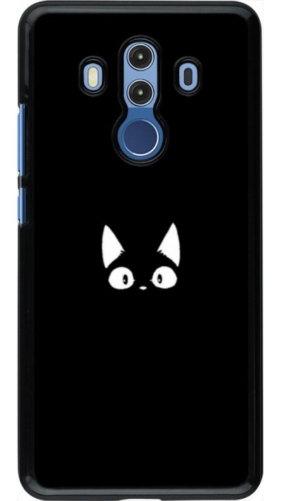 Coque Huawei Mate 10 Pro - Funny cat on black