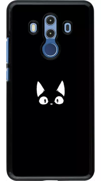 Coque Huawei Mate 10 Pro - Funny cat on black