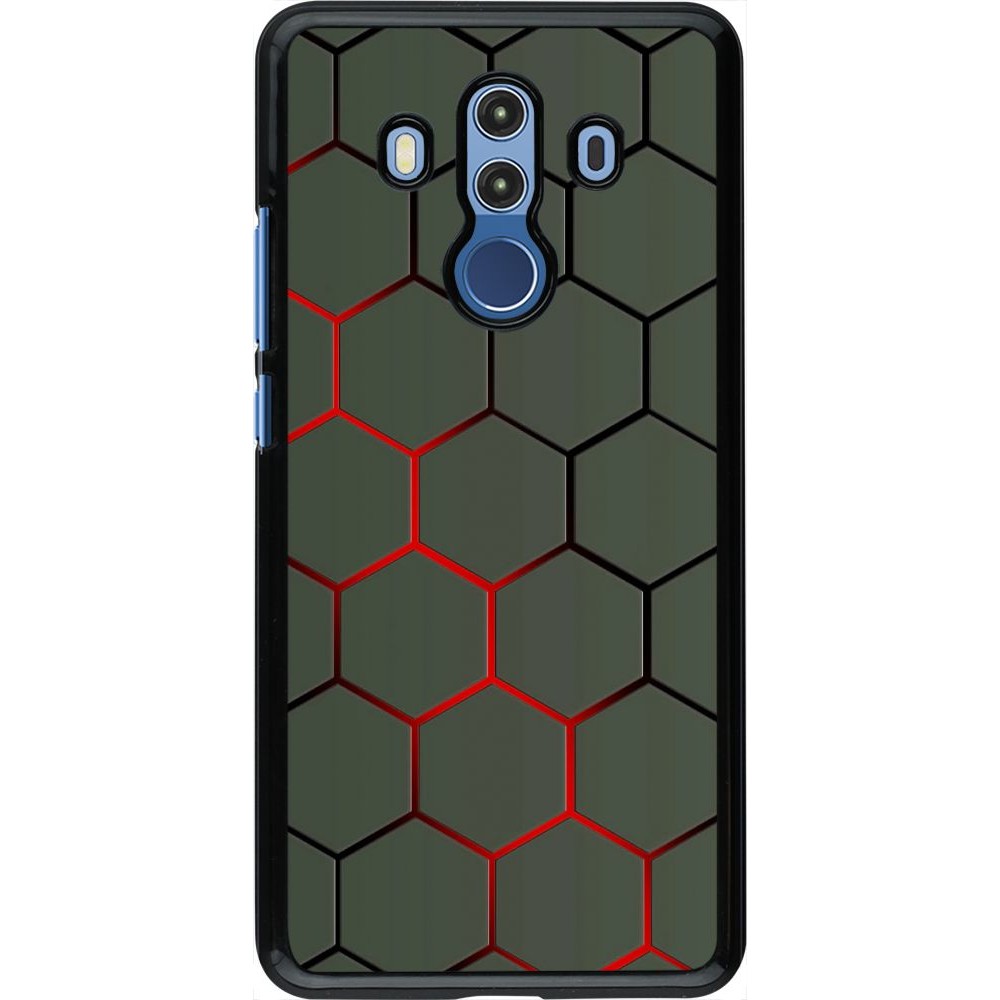 Coque Huawei Mate 10 Pro - Geometric Line red