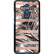 Coque Huawei Mate 10 Pro - Palm trees gold stripes