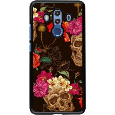 Coque Huawei Mate 10 Pro - Skulls and flowers