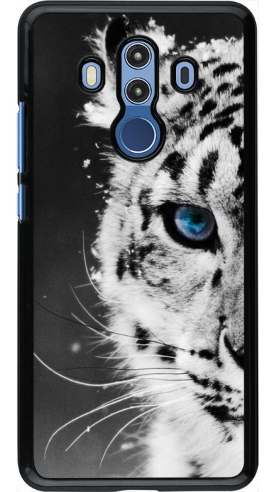 Hülle Huawei Mate 10 Pro - White tiger blue eye