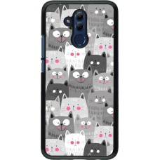 Coque Huawei Mate 20 Lite - Chats gris troupeau