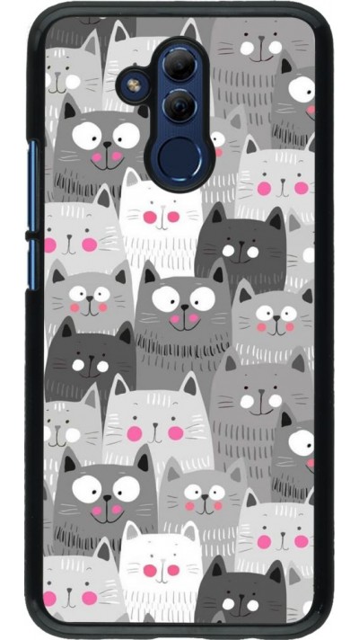 Coque Huawei Mate 20 Lite - Chats gris troupeau
