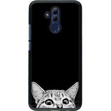 Coque Huawei Mate 20 Lite - Cat Looking Up Black