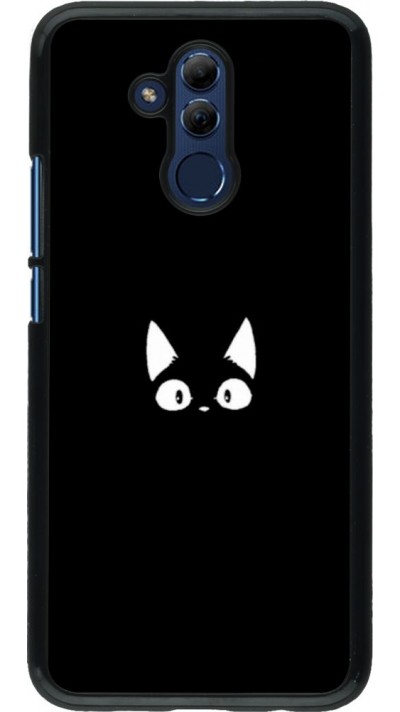 Coque Huawei Mate 20 Lite - Funny cat on black