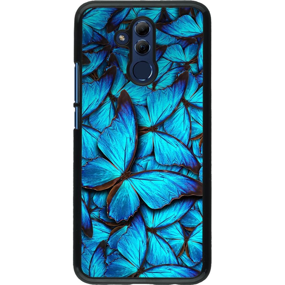 Coque Huawei Mate 20 Lite - Papillon - Bleu