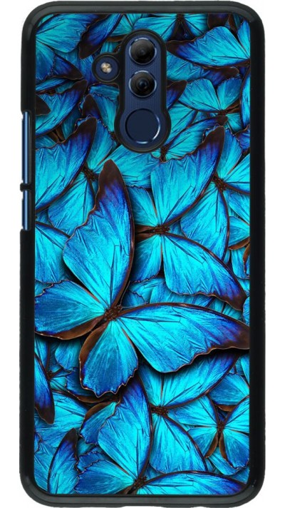 Coque Huawei Mate 20 Lite - Papillon - Bleu